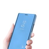 Knižkové pouzdro Plated Mirror na Samsung Galaxy A51 -modro fialová