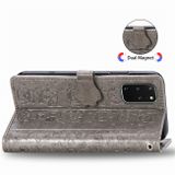 Peněženkové pouzdro na Samsung S20+ Cute Cat and Dog - šedá