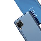 Knižkové pouzdro Electroplating Mirror na Huawei P40 Lite - Modrý