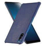 Kožený kryt na Sony Xperia L4 -Krokodýlí modrá