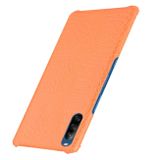 Kožený kryt na Sony Xperia L4 -Crocodile oranžová