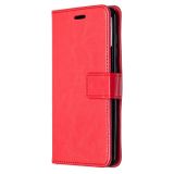 Peněženkové kožené pouzdro pro Samsung Galaxy A41-Červený