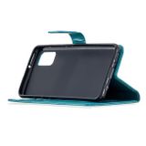 Peněženkové kožené pouzdro pro Samsung Galaxy A41-Modrý