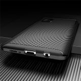 Gumený kryt CARBON  na Samsung Galaxy A51 5G - Černá