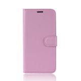 Peneženkové kožené pouzdro LITCHI na Samsung Galaxy A71 5G - Ružová