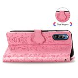 Peňaženkové kožené puzdro na Sony Xperia L4 -  Cat and Dog Pink