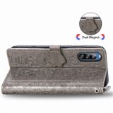 Peňaženkové kožené puzdro na Sony Xperia L4 -  Cat and Dog Gray