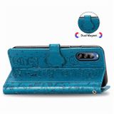 Peňaženkové kožené puzdro na Sony Xperia L4 - Cat and Dog Blue