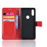 Peňaženkové kožené pouzdro Retro Crazy Horse  na Xiaomi 7-červená