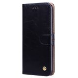 Peňaženkové kožené puzdro na Xiaomi Redmi Note 7  - olejová čierna