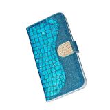 Peněženkové třpyt pouzdro pro Samsung Galaxy A5 (2018) - Modrý