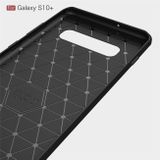 Gumový kryt Carbon na Samsung Galaxy S10 Plus - Černá