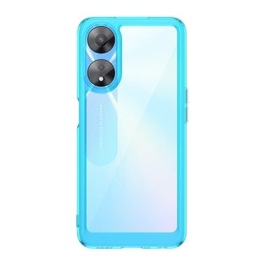 Akrylový kryt Colorful na Oppo A58 5G - Průhledná modrá