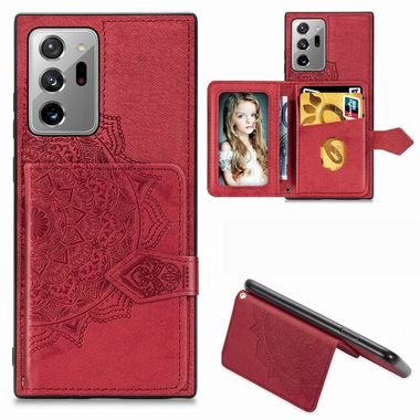 Denim kryt MANDALA na Samsung Galaxy Note 20 Ultra - Červená