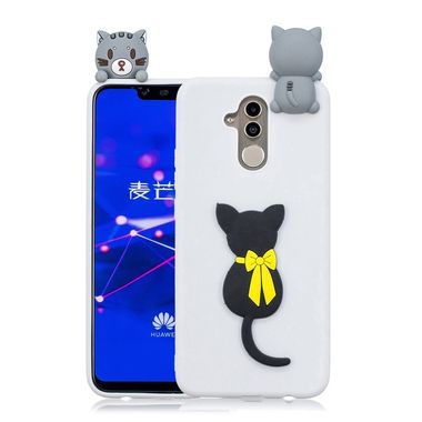 Gumový 3D kryt pro Huawei Mate 20 Lite - Little Black Cat