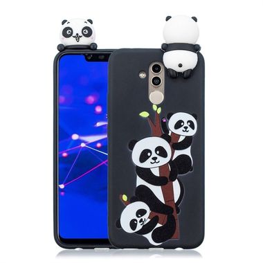 Gumový 3D kryt pro Huawei Mate 20 Lite - Three Pandas