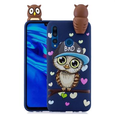 Gumový 3D kryt na Huawei Y7 (2019) - Blue Owl