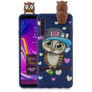 Gumový 3D kryt na Samsung Galaxy A9 (2018) - Blue Owl