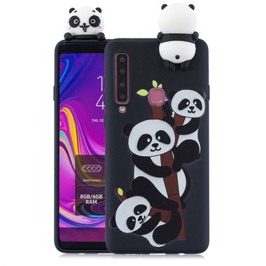 Gumový 3D kryt na Samsung Galaxy A9 (2018) - Three Pandas