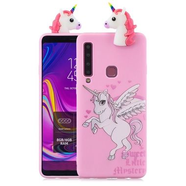 Gumový 3D kryt na Samsung Galaxy A9 (2018) - Unicorn