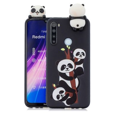 Gumový 3D kryt na Xiaomi Redmi Note 8T - Three Pandas