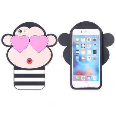 Gumový kryt 3D Monkey na iPhone 6