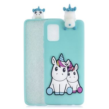 Gumový kryt 3D pro Samsung Galaxy A51 - Couple Unicorn