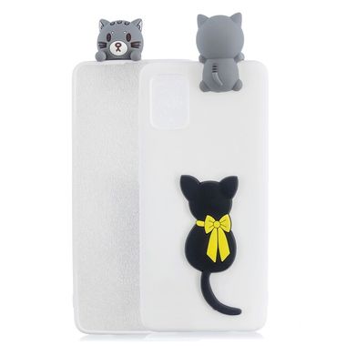 Gumový kryt 3D pro Samsung Galaxy A51 - Little Black Cat