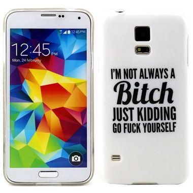 Gumový kryt Bitch na Samsung Galaxy S5