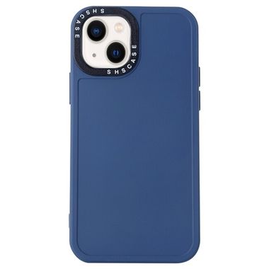Gumový kryt BLACK LENS pro iPhone 14 - Královská modrá