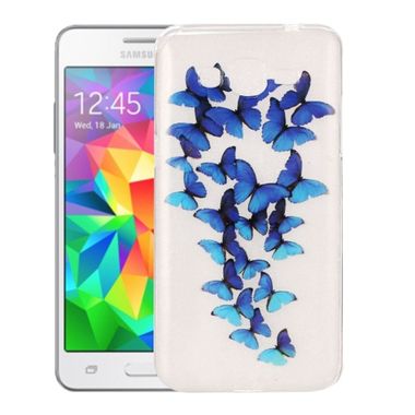 Gumový kryt Blue Butterflies na Samsung Galaxy Grand Prime