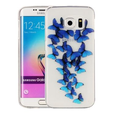 Gumový kryt Blue Butterflies na Samsung Galaxy S6 edge