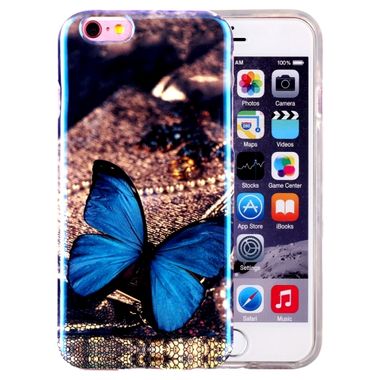 Gumový kryt Blue Butterfly na iPhone 6