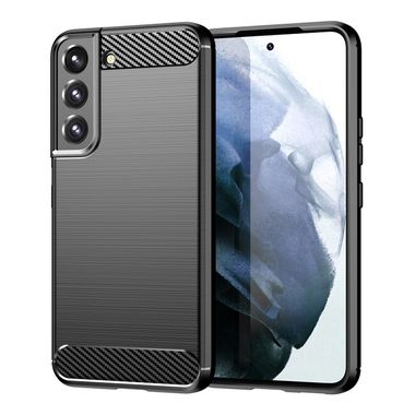 Gumový kryt BRUSHED pro Samsung Galaxy S23 5G - Černá