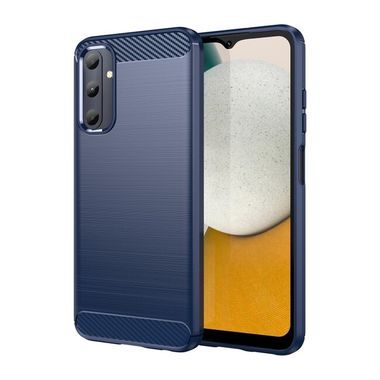 Pryžový kryt Brushed Texture pro Samsung Galaxy A05s - Modrá