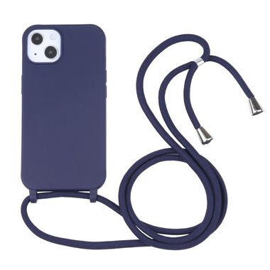 Gumový kryt CANDY COLORS pro iPhone 14 Plus - Tmavě modrá