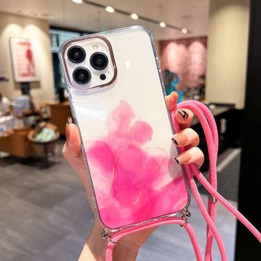 Gumový kryt TEMPERED na iPhone 14 Pro - Ružová