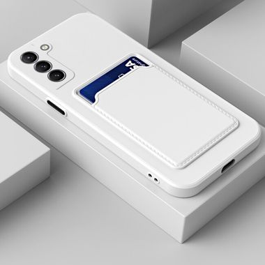 Gumový kryt CARD na Samsung Galaxy S21 FE - Bíla
