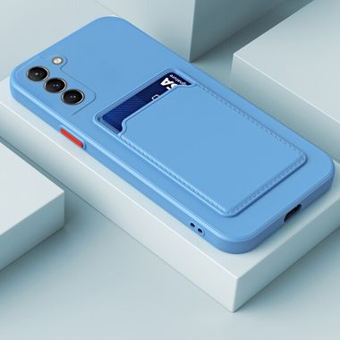 Gumový kryt CARD na Samsung Galaxy S21 FE - Sky Blue