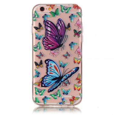 Gumový kryt Colorful Butterfly na iPhone 6