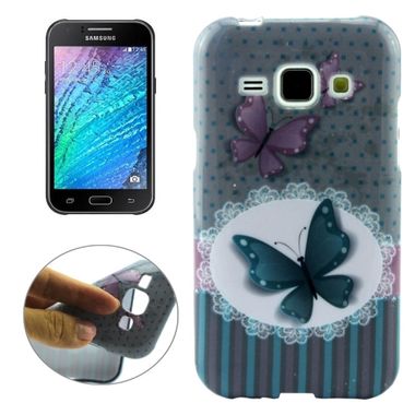 Gumový kryt Colorful Butterfly na Samsung Galaxy J1