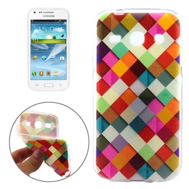 Gumový kryt Colorful Grid na Samsung Galaxy Core Plus