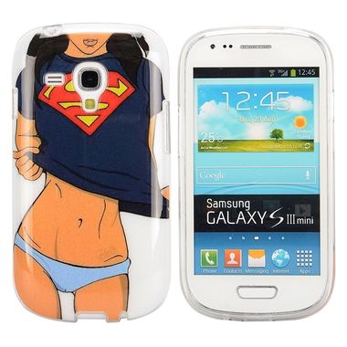 Gumový kryt Cool Girl na Samsung Galaxy S3 mini