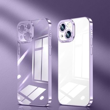 Pryžový kryt Crystal na iPhone 13 Mini - Light Purple