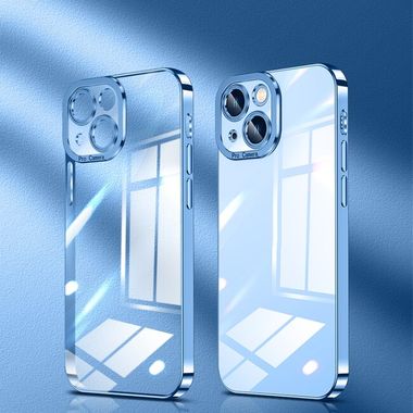 Pryžový kryt Crystal na iPhone 13 Mini - Sierra Blue