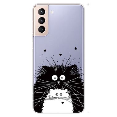 Gumový kryt DRAWING na Samsung Galaxy S22 Plus 5G - Black White Rat