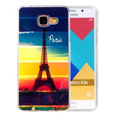 Gumový kryt Eiffel Tower na Samsung Galaxy A3 (2016)
