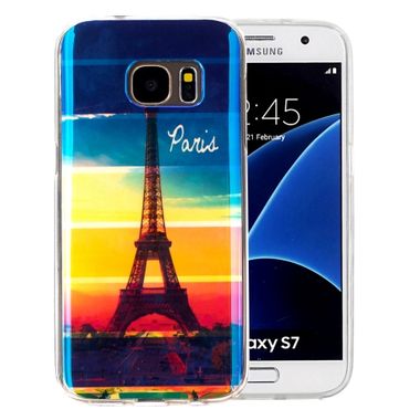 Gumový kryt Eiffel Tower na Samsung Galaxy S7