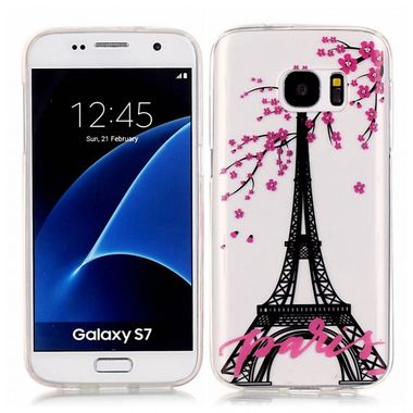 Gumový kryt Eiffel Tower na Samsung Galaxy S7