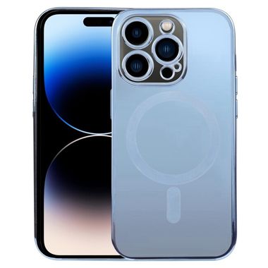 Gumový kryt ELECTROPLATING na iPhone 14 Pro - Modrá